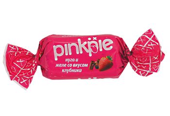 Конфеты Pinkpie нуга и желе со вкусом клубники КДВ