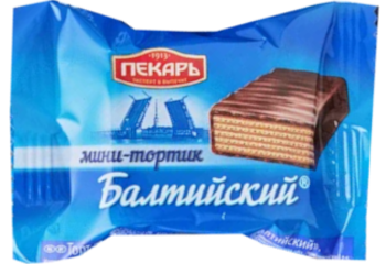 Балтийский торт вафельный глазированный 