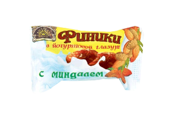 Конфеты Финик в йогуртовой глазури с миндалем