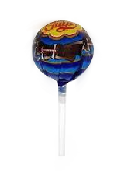 Карамель леденцовая на палочке Чупа Чупс 12 гр. со вкусом фрукты-кола