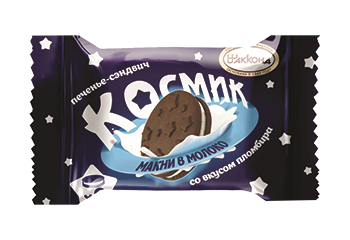 Печенье - сэндвич Космик со вкусом пломбира